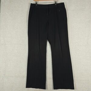Atelier Luxe Womens Black Dress Pants Size‎ 14 Stretch Straight Leg Trousers
